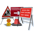 roadworks signs