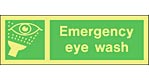 emergency eyewash  safety sign