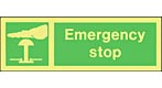 emergency stop  safety sign