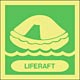 liferaft  safety sign