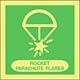 rocket parachute flares  safety sign