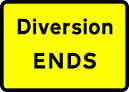 DOT NO 2702 Diversion 3  safety sign