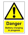 Battery Charging Sign  safety sign