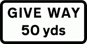 DOT NO 503 Give way  safety sign