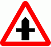 DOT No 504.1   Crossroads Ahead  safety sign
