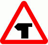 DOT No 505.1   T junction Ahead  safety sign
