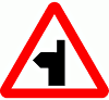DOT No 506.1   Side road Ahead 2  safety sign
