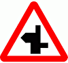 DOT No 507.1   Staggered Junction Ahead 2  safety sign
