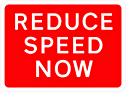 DOT NO 511 reduce speed  safety sign
