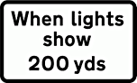 DOT NO 548.1 Lights  safety sign