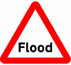 DOT No 554 Flood Warning Sign  safety sign