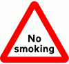 DOT No 554 No smoking  safety sign