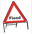 554 Flood  safety sign