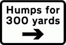 DOT NO 557.3 Humps  safety sign