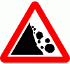 DOT No 559 Beware of Falling rocks  safety sign