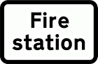 DOT NO 563 Fire station  safety sign