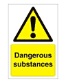 Dangerous substances sign  safety sign
