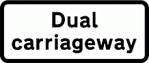 DOT NO 608 Dual carriage  safety sign