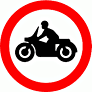 DOT No 619.2 Motorcycles Prohibited  safety sign