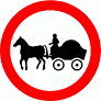 DOT No 622.5 No Horse drawn vehicles  safety sign