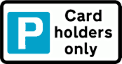 DOT NO 660 Card holders  safety sign