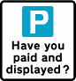 DOT NO 661.4 Pay and display 2  safety sign
