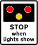 DOT NO 773 Stop lights  safety sign