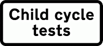 DOT NO 950.1 Cycle tests  safety sign