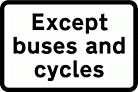 DOT NO 954.3 Bus_cycle  safety sign