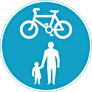 DOT No 956 Cyclists and Pedestrians 1  safety sign