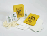 Single Bio-Hazard Clean-up Kit  safety sign