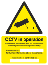 CCTV In Operation GDPR  safety sign