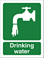 Drinking water sign  safety sign