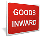 Goods Inward sign  safety sign