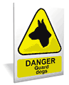 Guard Dog warning outdoor sign  safety sign
