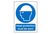 Head Protection sign  safety sign