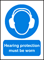 Hearing Protection outdoor sign  safety sign