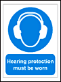Hearing Protection sign  safety sign