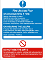 Housing Estate Fire Action Sign  safety sign