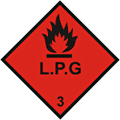 LPG Hazchem  safety sign