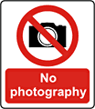 No photography sign  safety sign