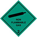 Non Flammable Gas Hazchem  safety sign