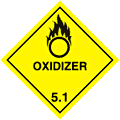 Oxidizer Hazchem  safety sign