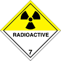 Radioactive Hazchem  safety sign