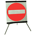 No Entry Symbol Flexible Roll-up Sign  safety sign