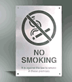 UK aluminium smoking ban sign 1  safety sign