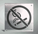 UK aluminium smoking ban sign 2  safety sign