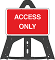 Access Only Folding Plastic Sign  safety sign