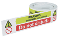 Asbestos Isulation warning tape  safety sign