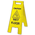 caution wet floor stand alone sign  safety sign